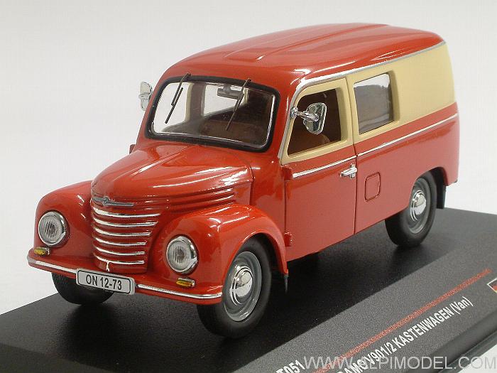 Scale model car 1:43 FRAMO V901 Pick-up 1957 Red and Black