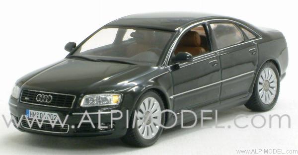 01386002, Audi A8 (Black) (made for Audi by Minichamps)