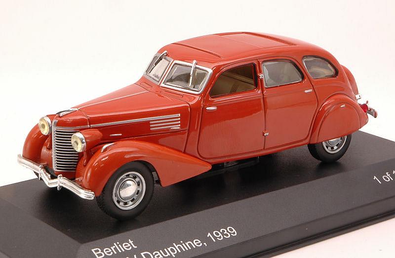 lim.edition scale 1/43 red wonderful modelcar BERLIET 11CV  DAUPHINE 1939